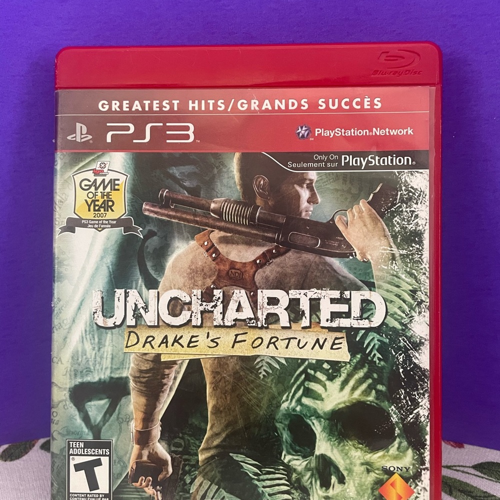 Uncharted: Drake's Fortune - PS3 Game (Red Case)